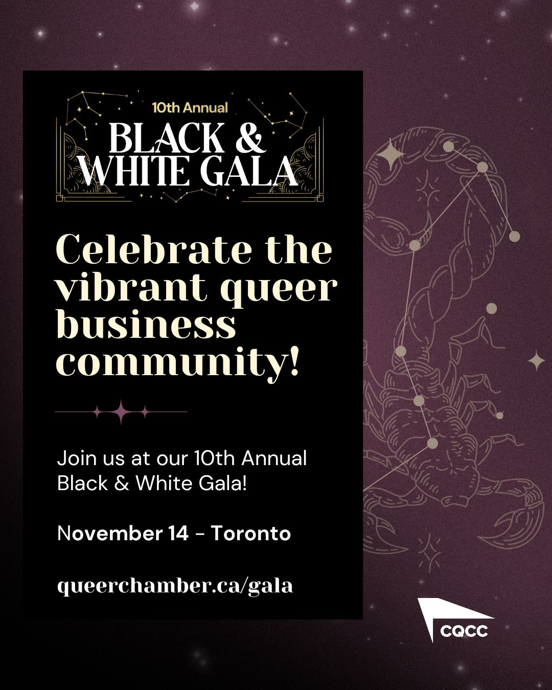 Canadian Queer Chamber of Commerce (CQCC) ad