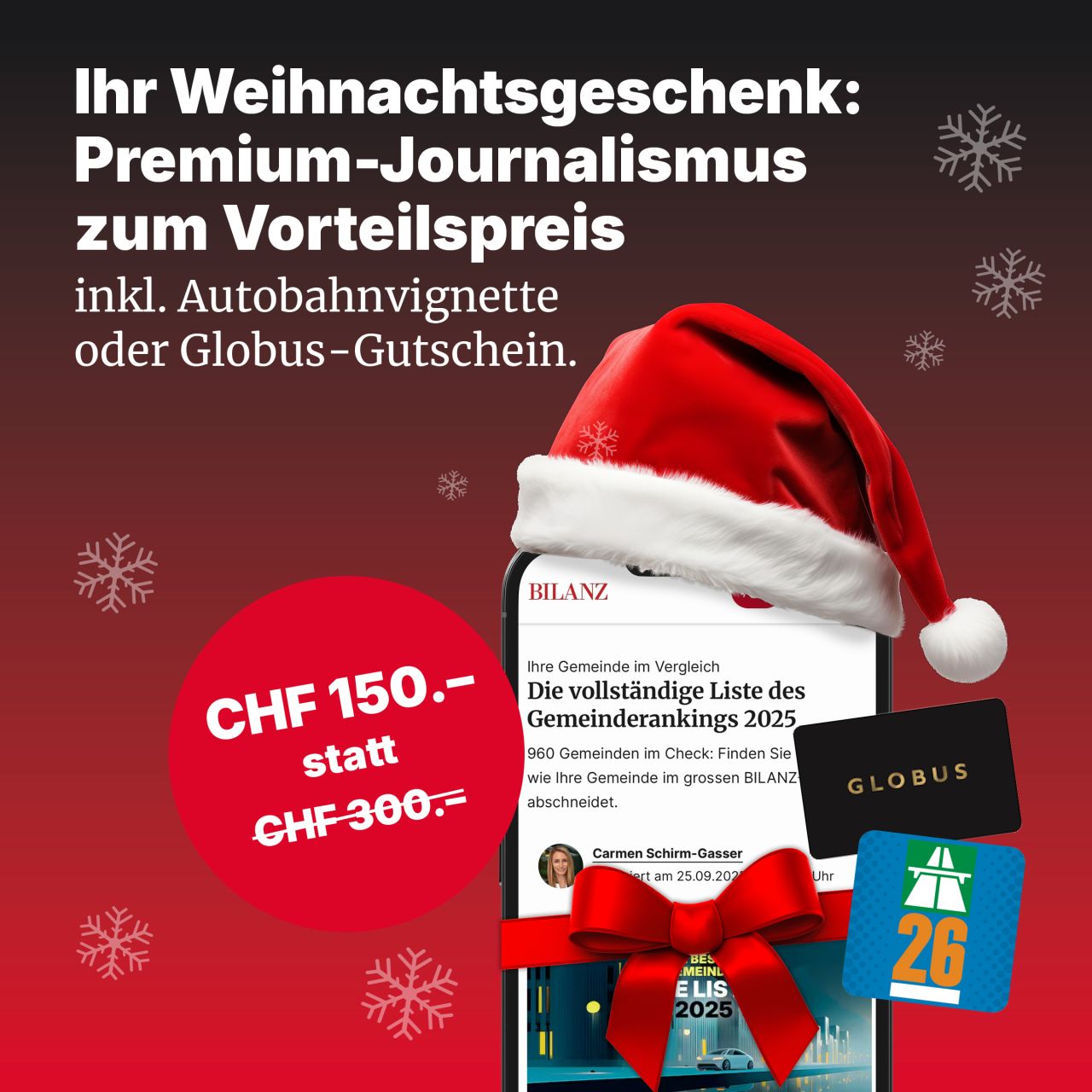 BILANZ Wirtschaftsmagazin ad