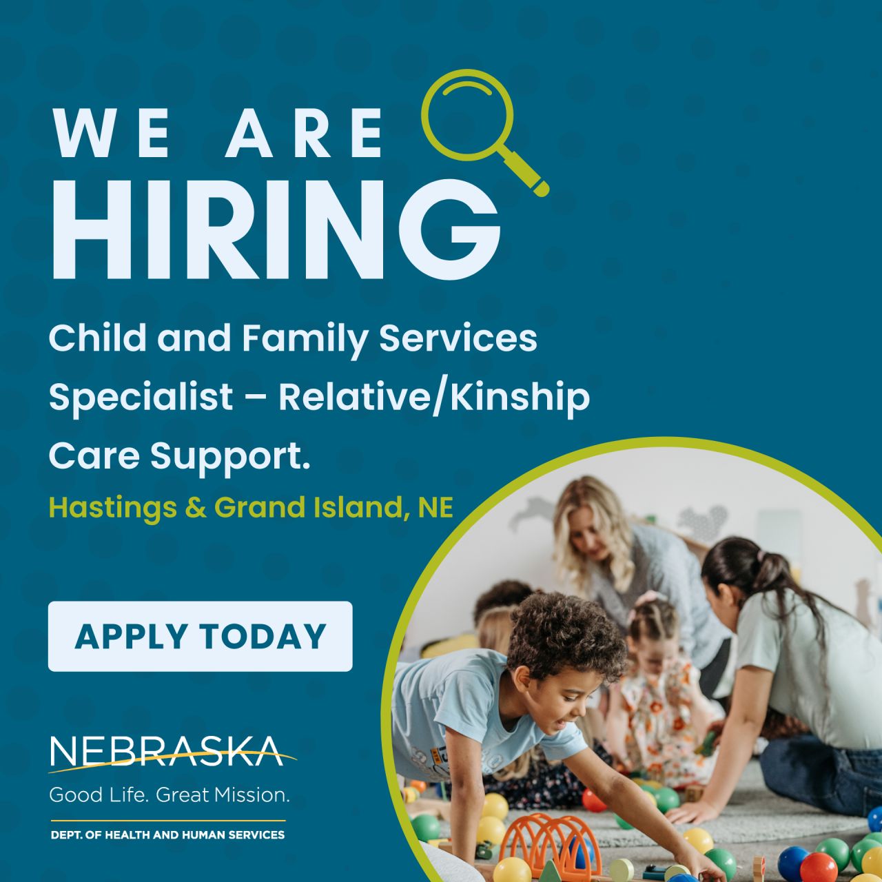 Nebraska Department of Health and Human Services ad