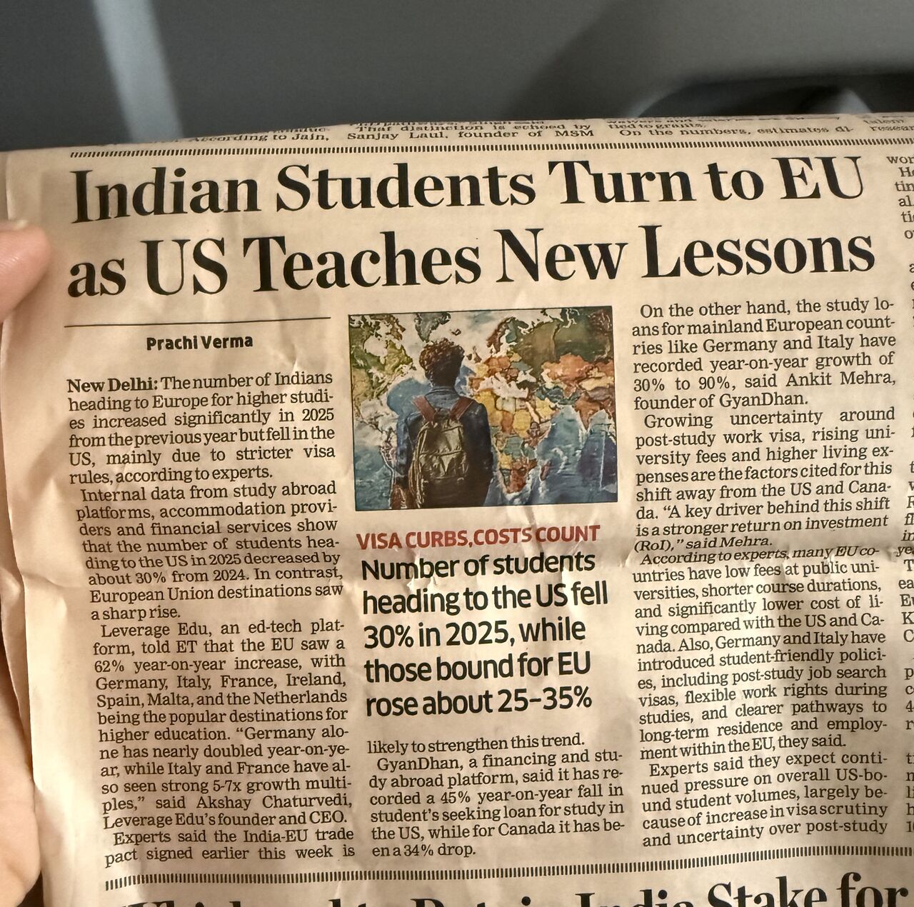 Leverage Edu ad