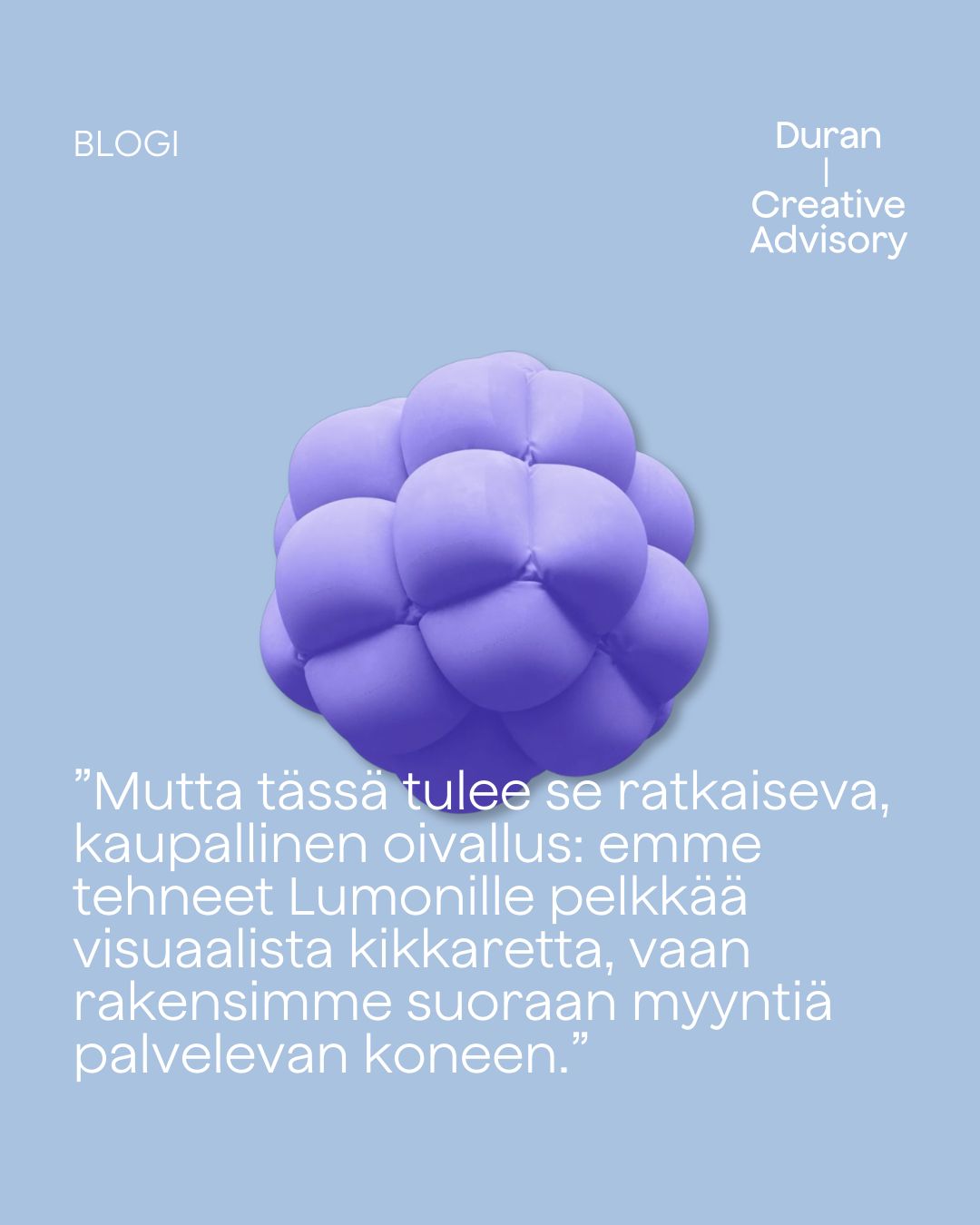Duran Creative ad