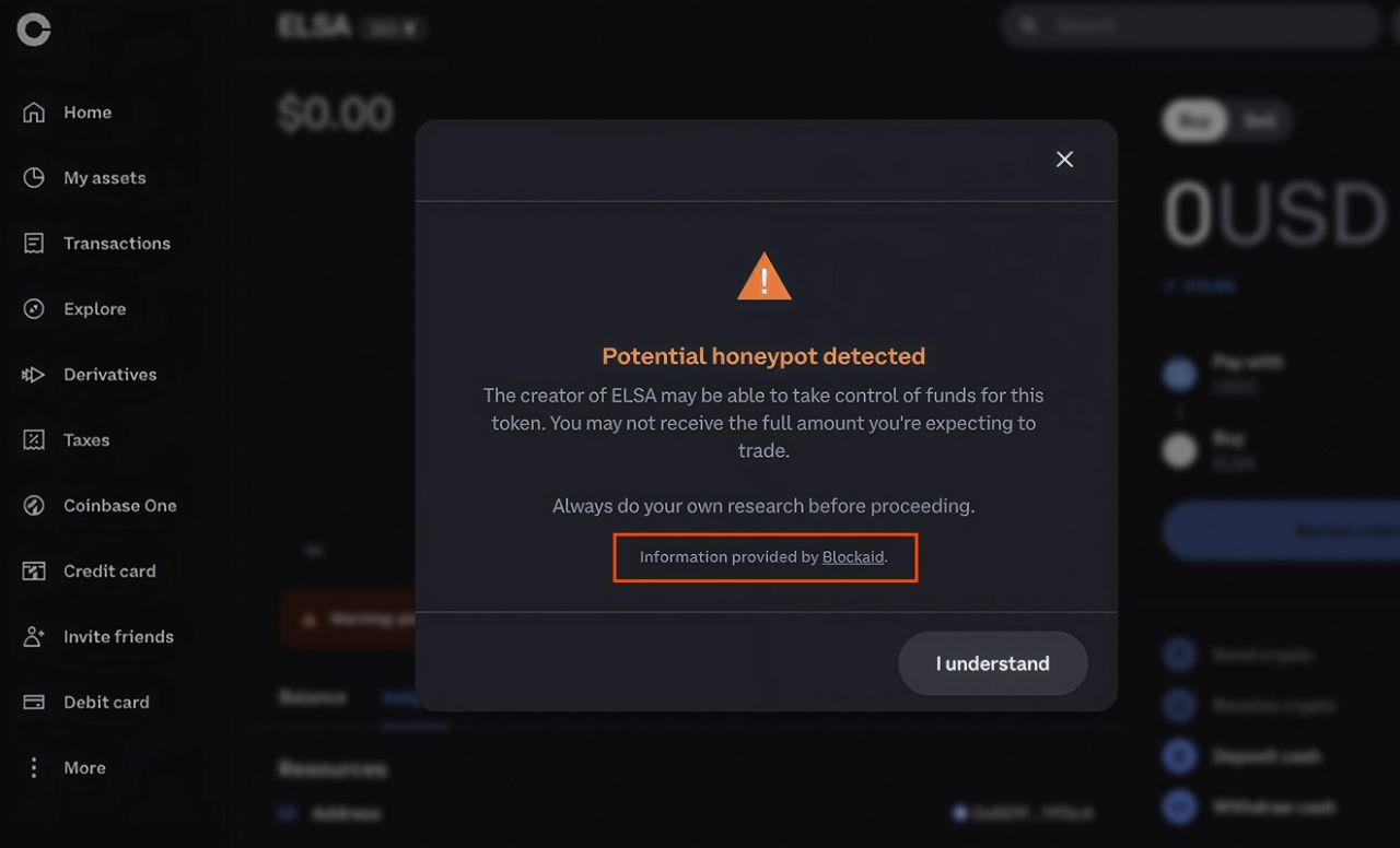 Blockaid ad