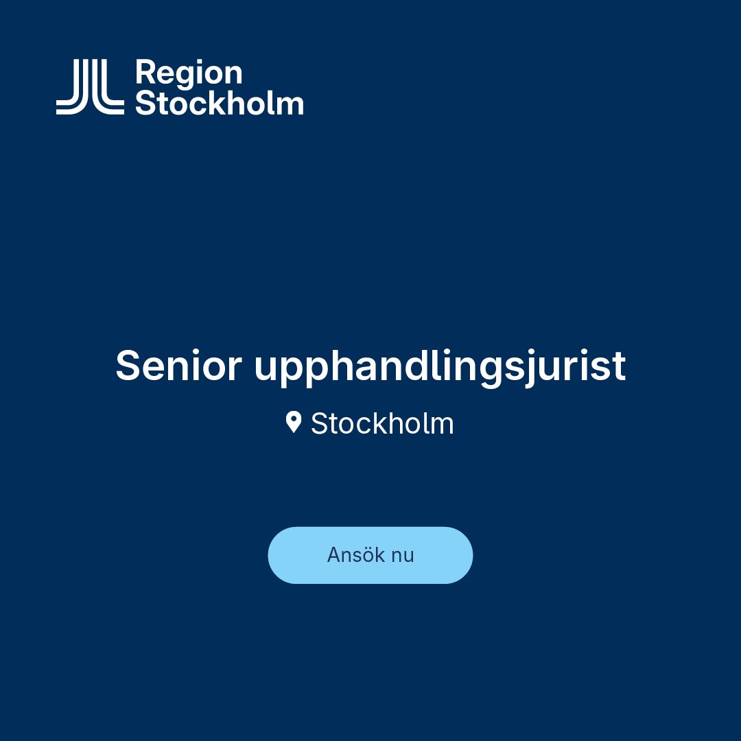 Region Stockholm ad