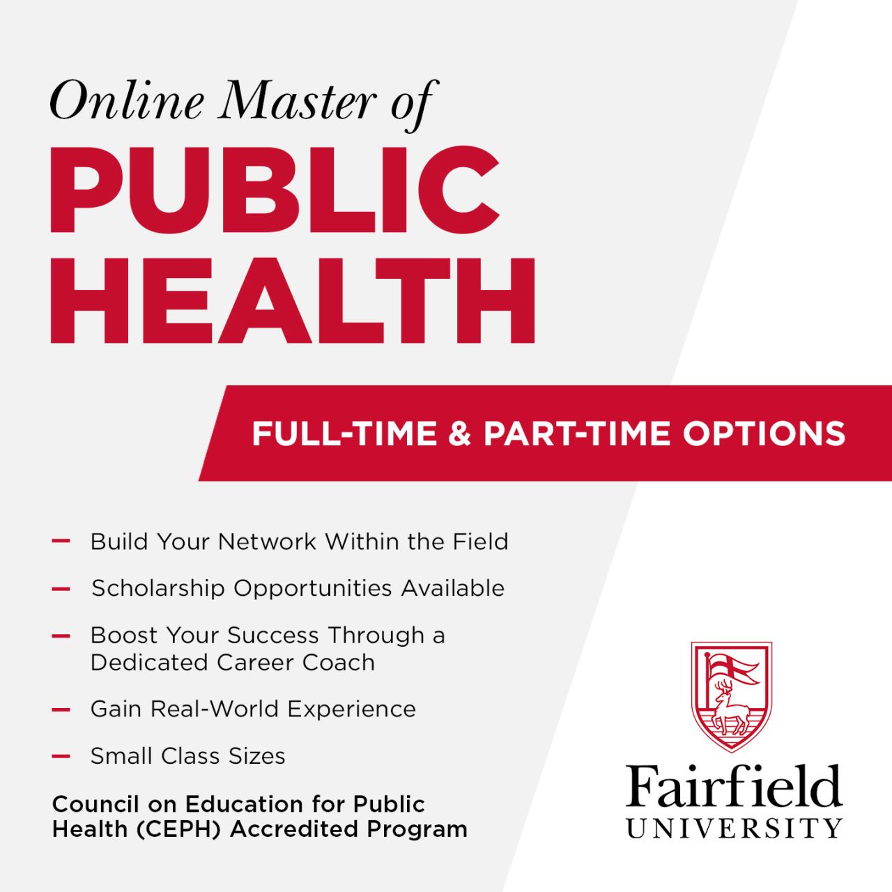 The Marion Peckham Egan School of Nursing & Health Studies ad