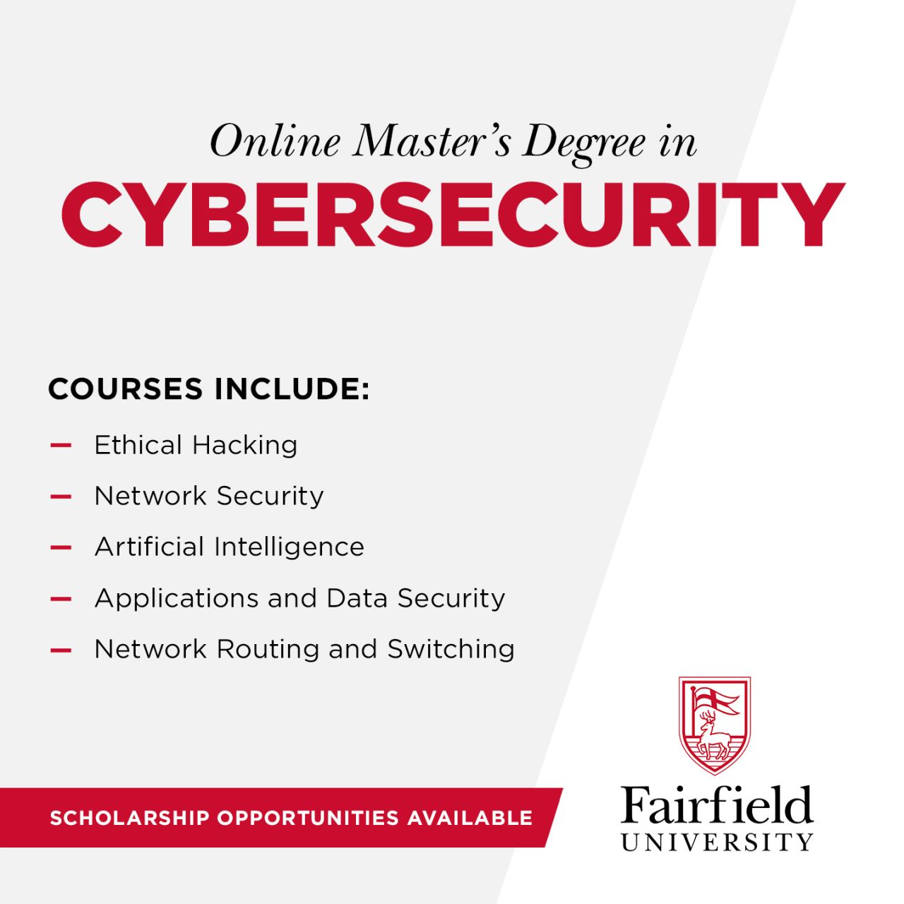 Fairfield University School of Engineering & Computing ad