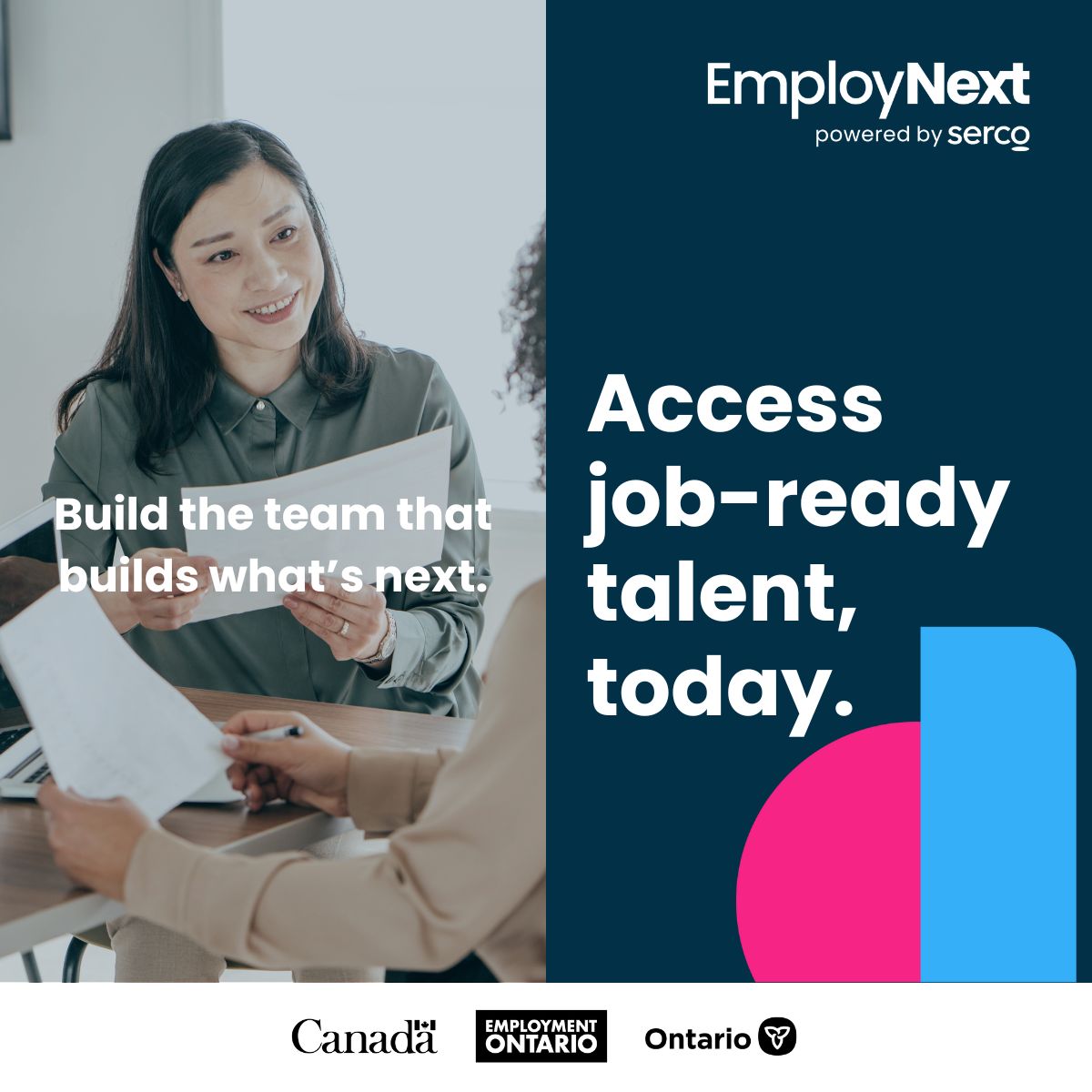 EmployNext powered by Serco ad