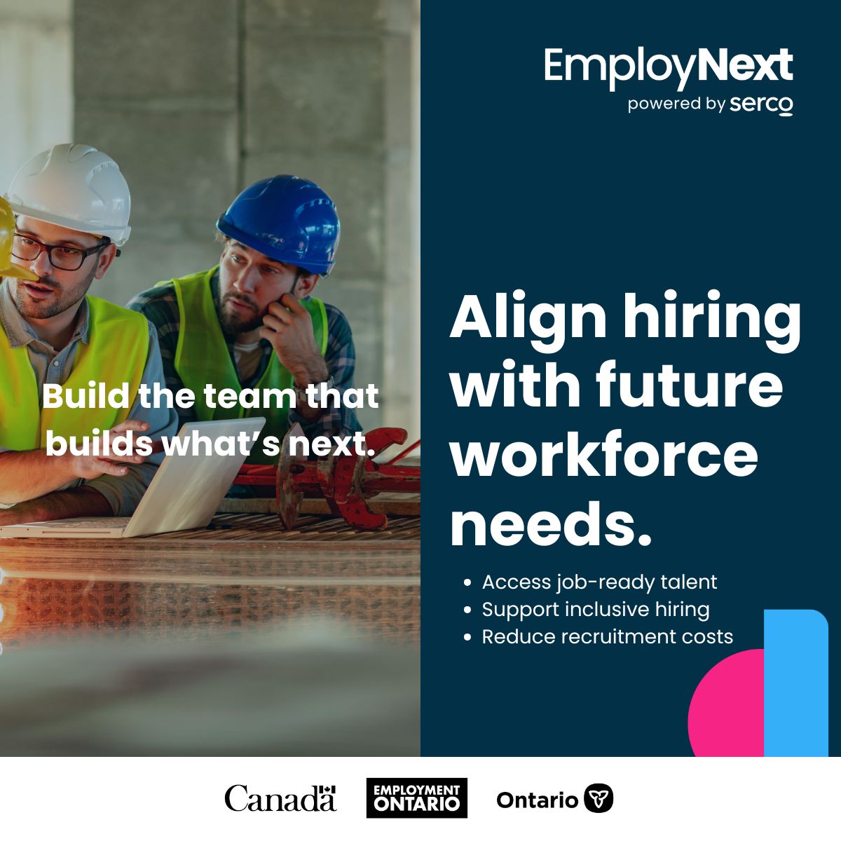 EmployNext powered by Serco ad