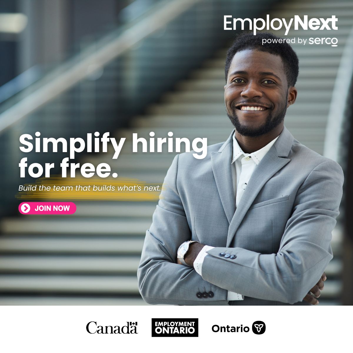 EmployNext powered by Serco ad