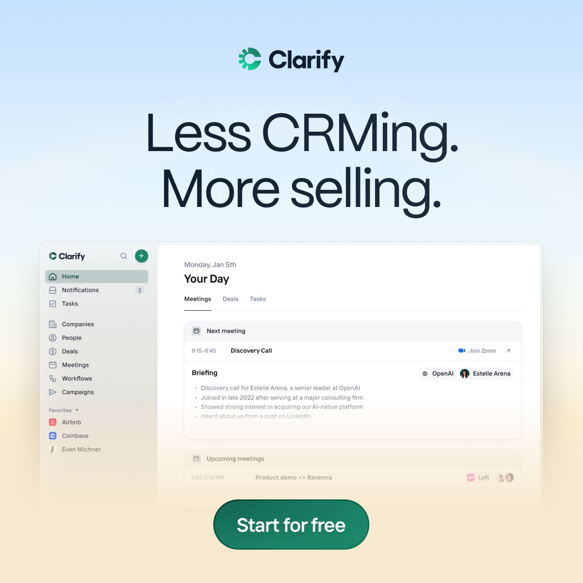 Clarify ad