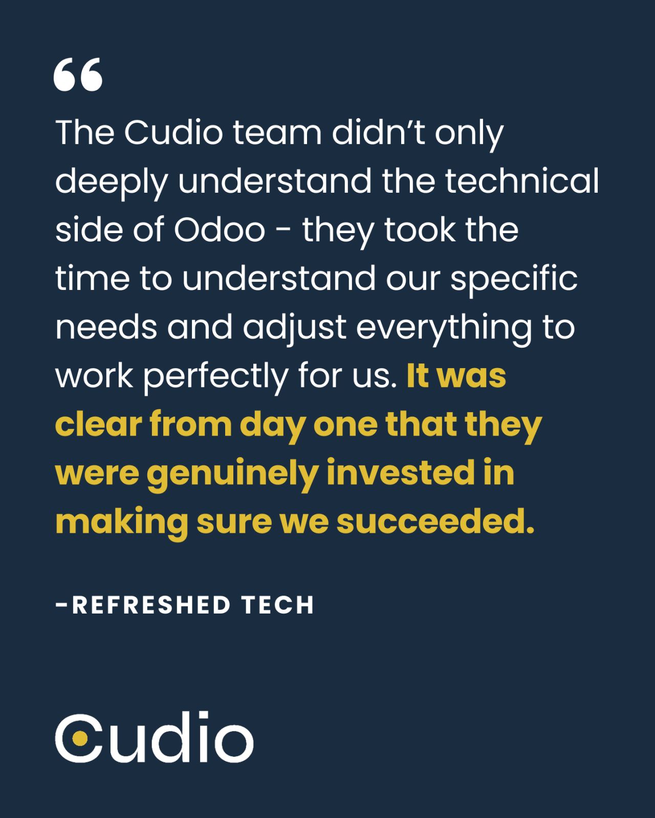 Cudio Inc. ad
